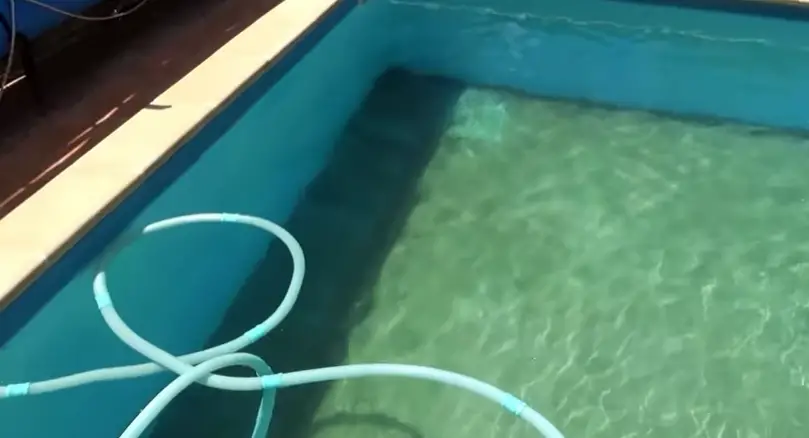 vacuuming pool on waste setting